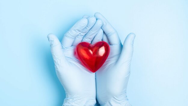 Concept doctor to treat and care for patients with heart or about heart disease.